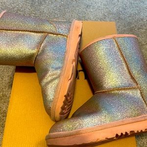 Ugg glitter pink boots